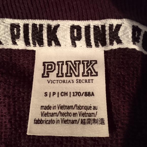Victoria's Secret PINK burgundy sweatshirt - Picture 6 of 6